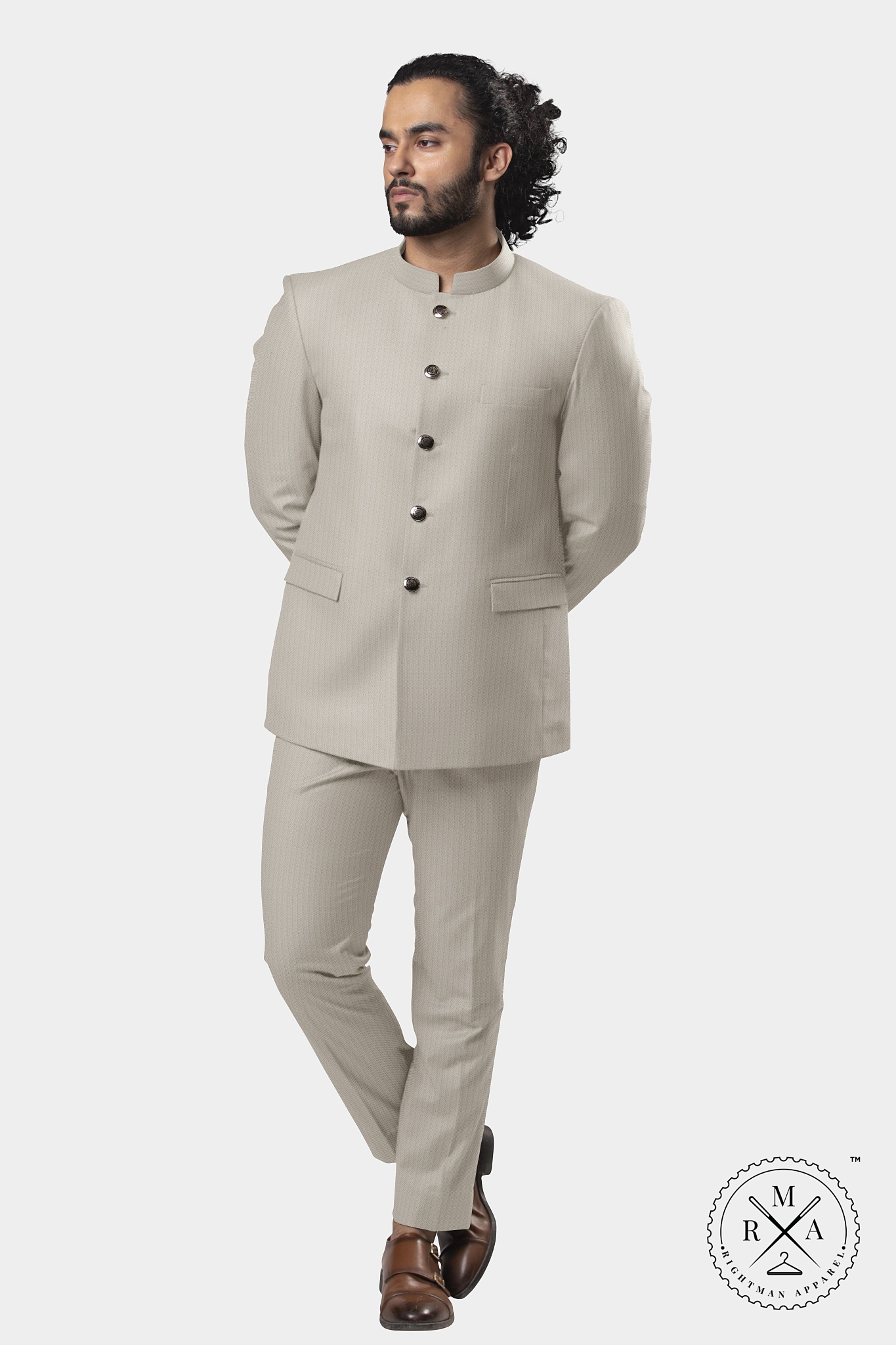 Grey Sophisticated Jodhpuri Suit SU154